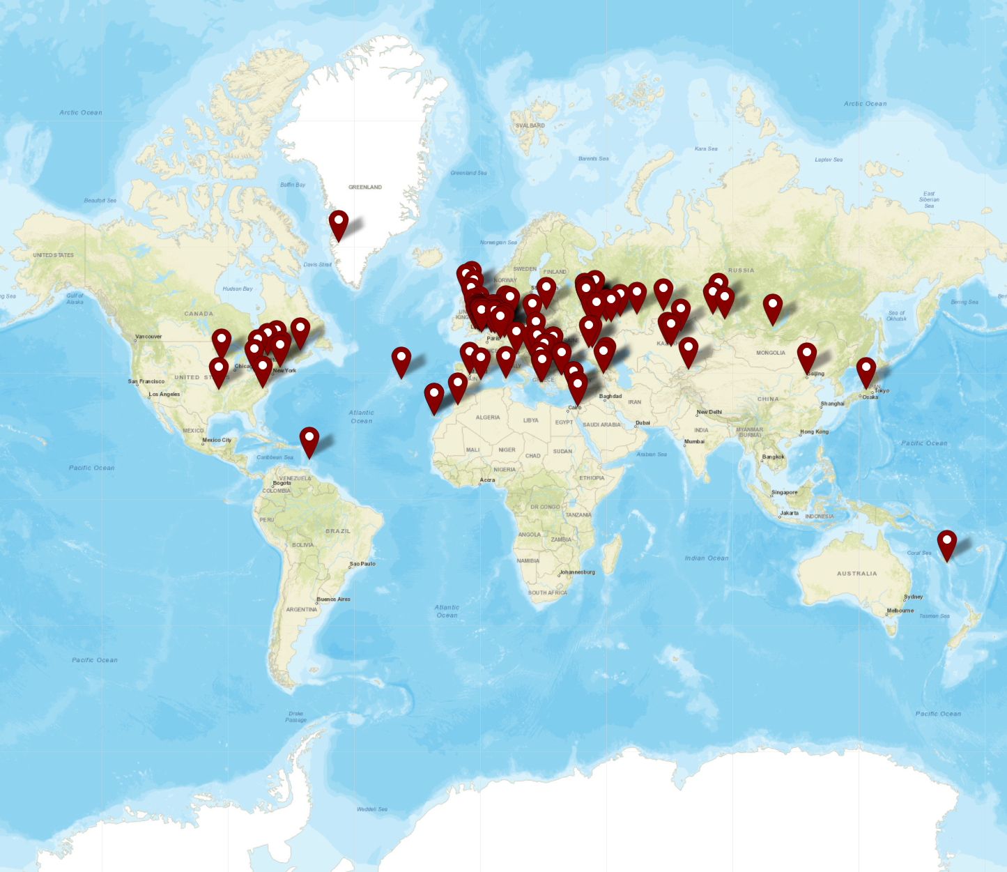 M0AWS SSB contacts map
