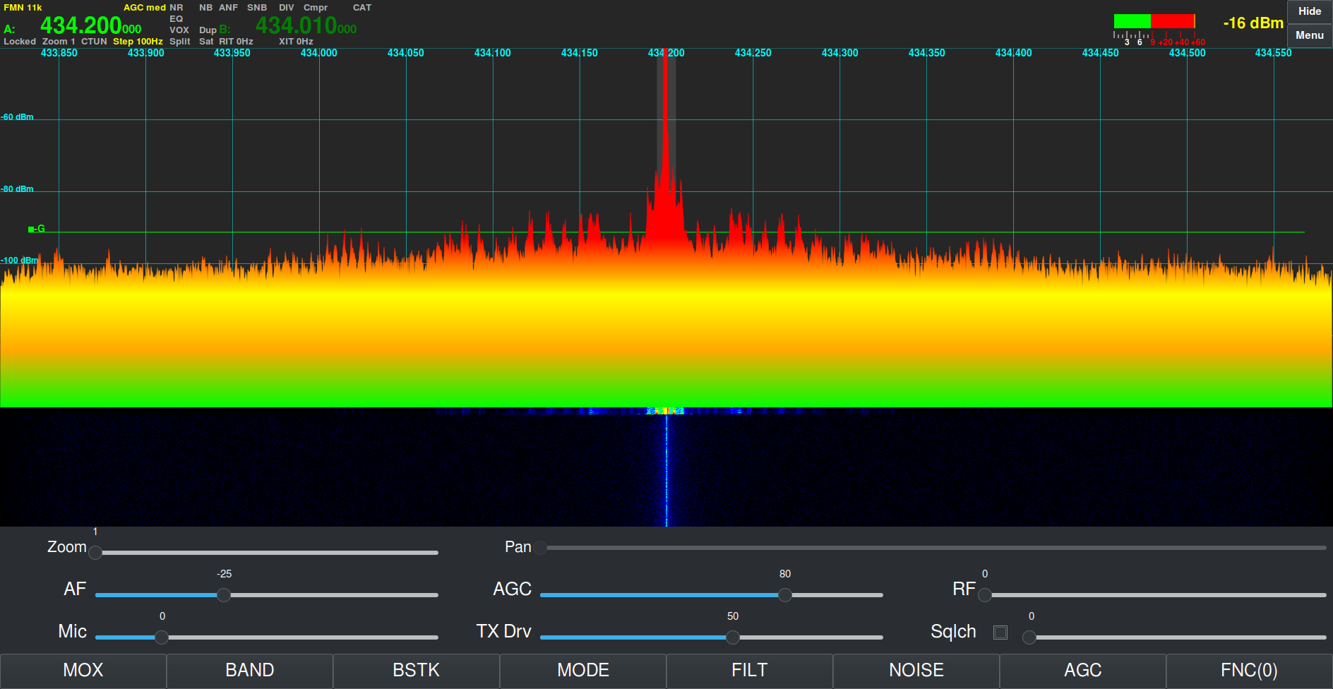 Steve's rescued Pluto+ receiving a signal from my AllStarLink node in PiHPSDR