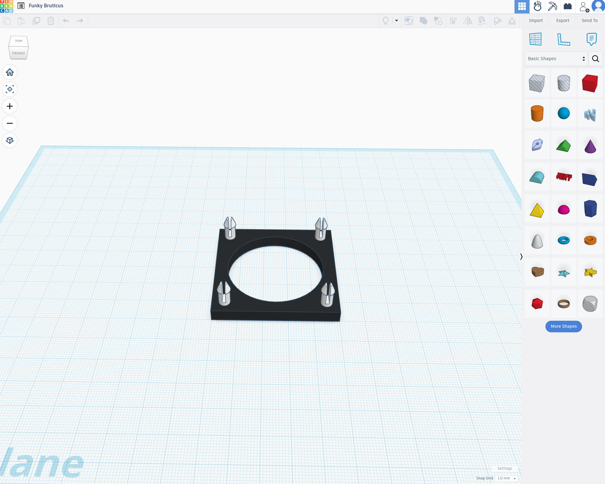 TinkerCAD - Designing a cooling fan mount