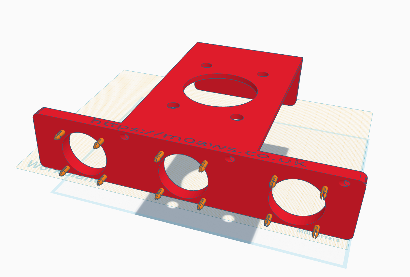 Designing the Xiegu XPA125b cooling system using tinkerCAD.