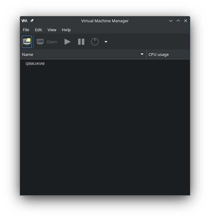 QEMU Virtual Machine Manager