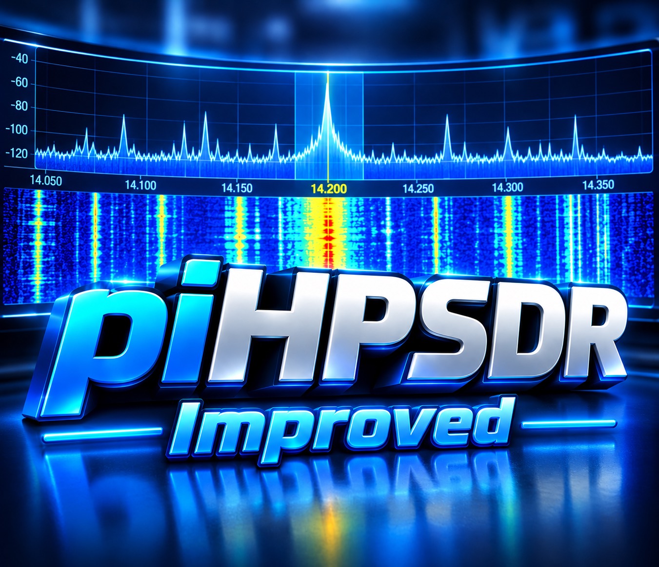 piHPSDR-Improved Logo from The Three Amigos development team