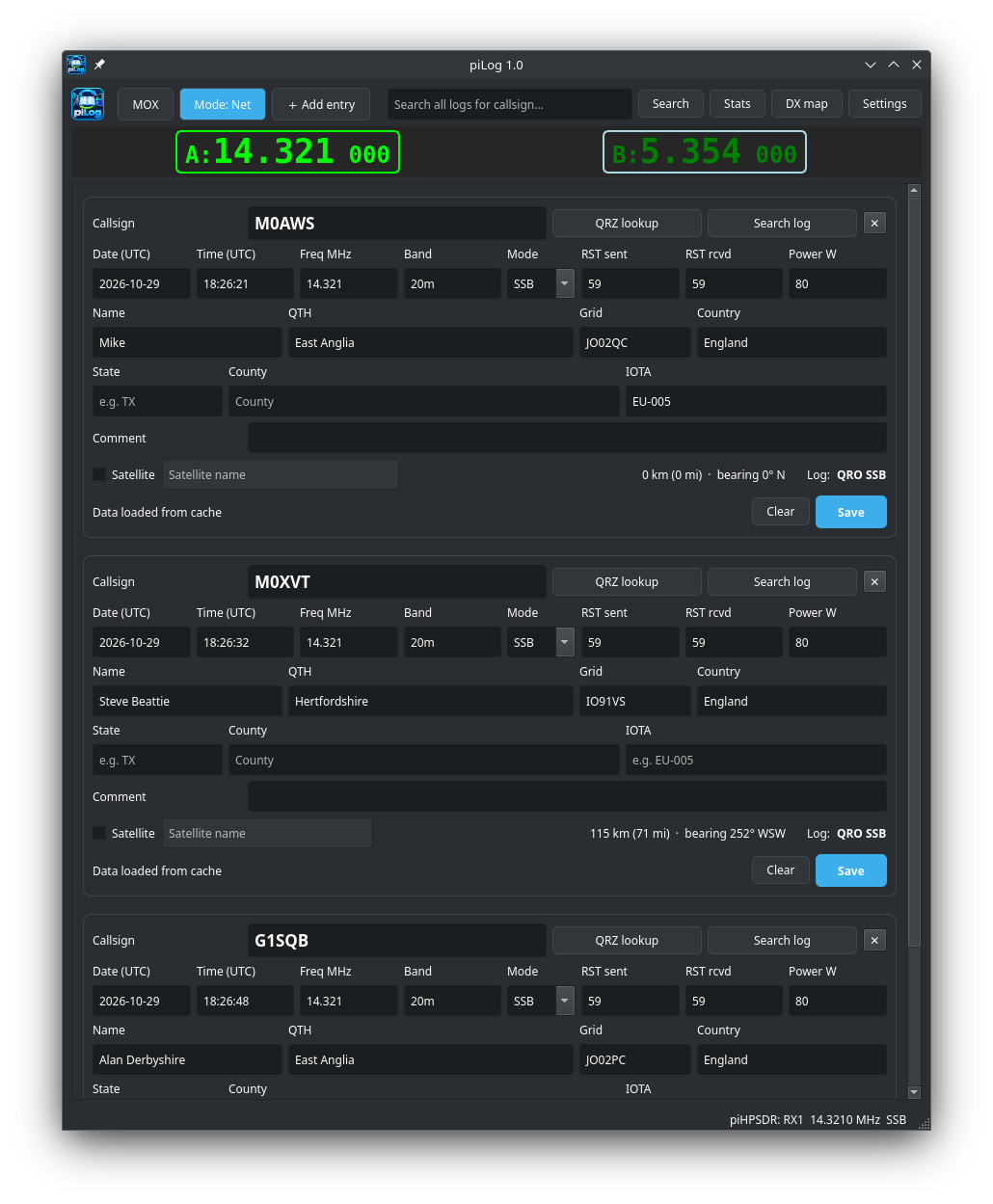 piLog - Net Mode